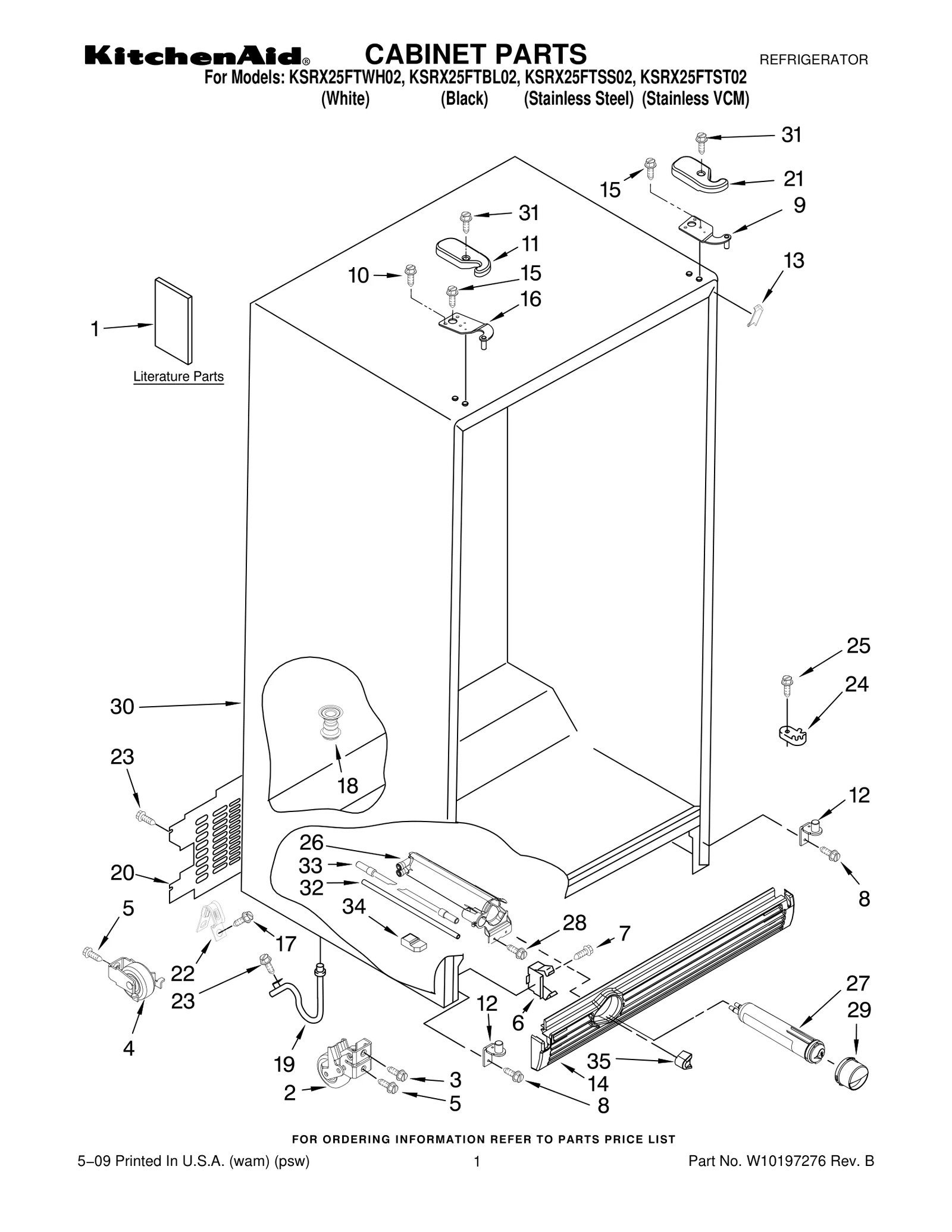 CABINET PARTS
