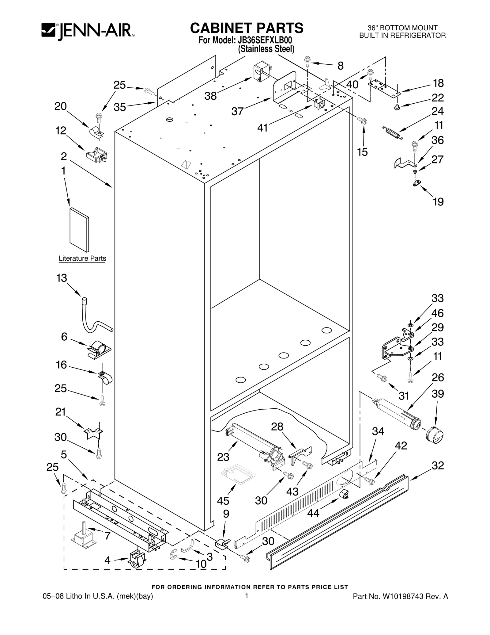 CABINET PARTS