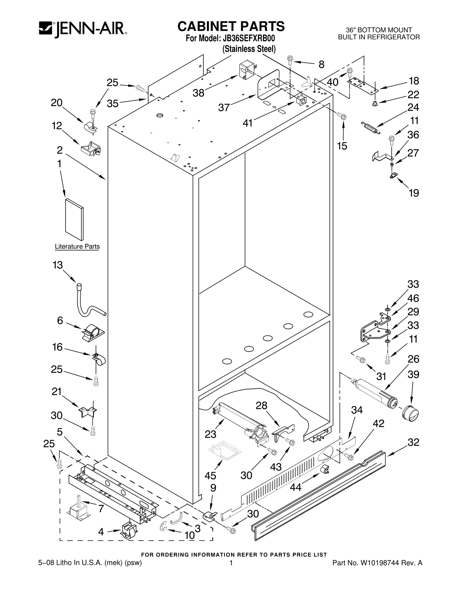 CABINET PARTS