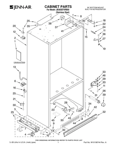 CABINET PARTS