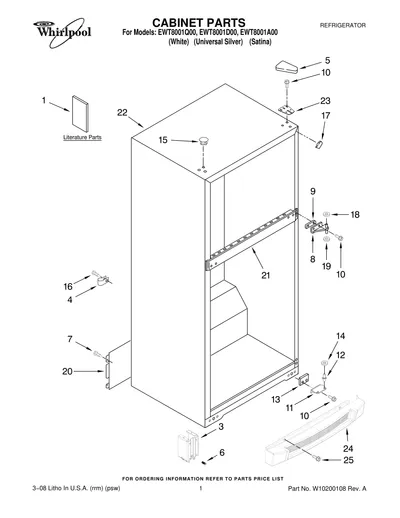 CABINET PARTS