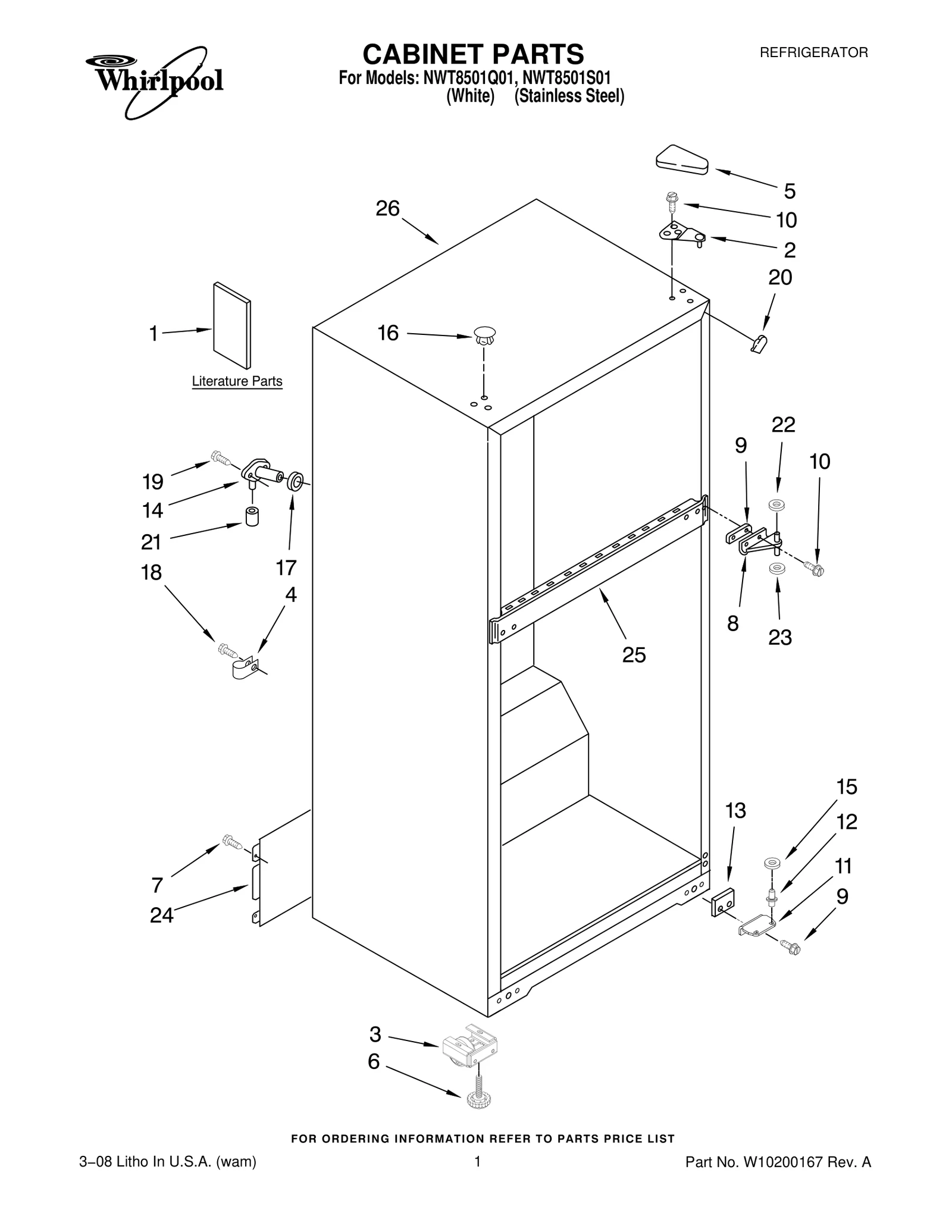 CABINET PARTS