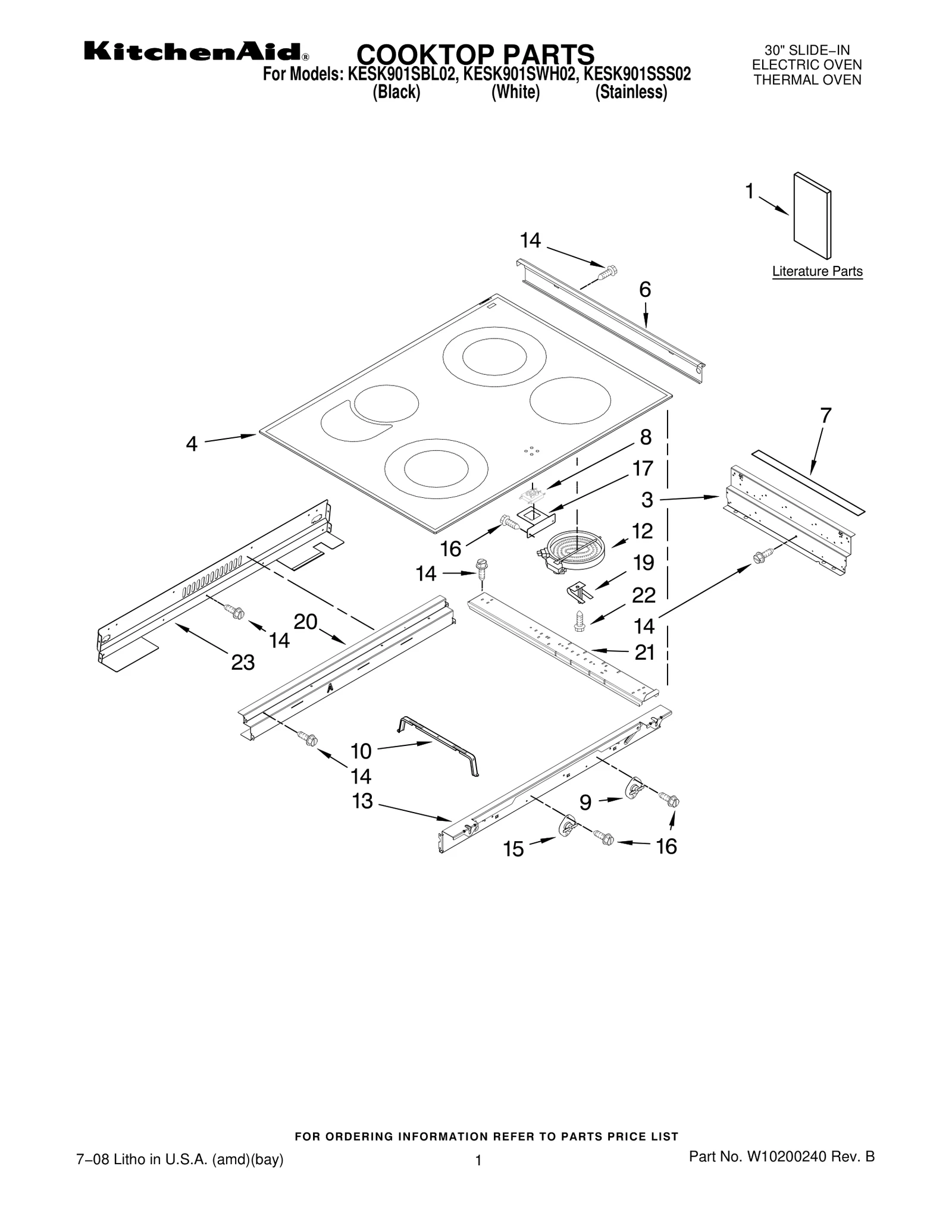 COOKTOP PARTS