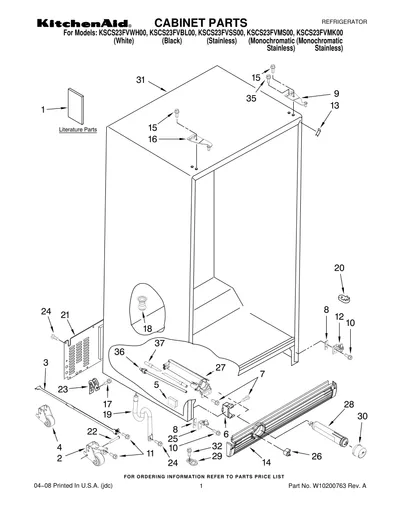 CABINET PARTS