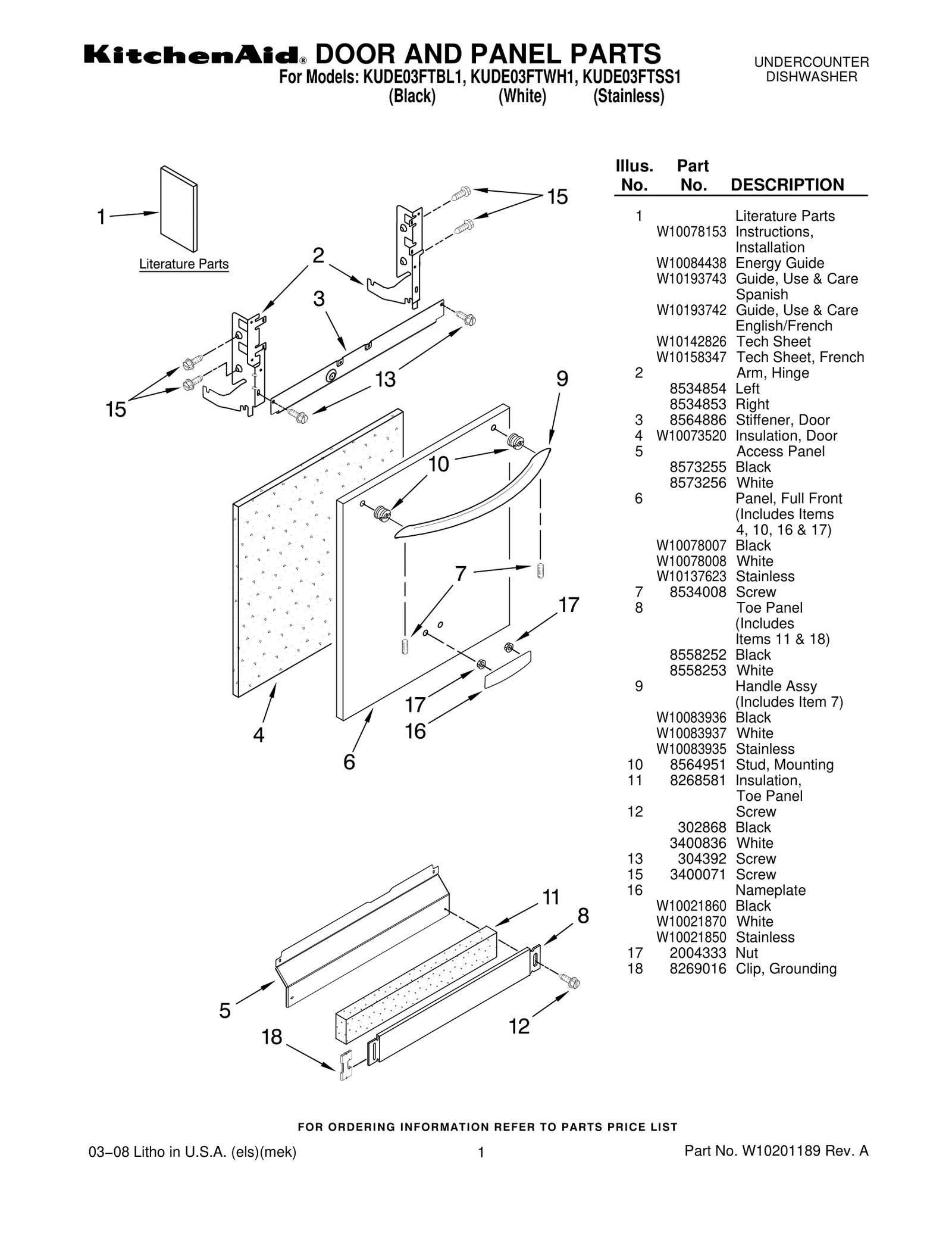 DOOR AND PANEL PARTS