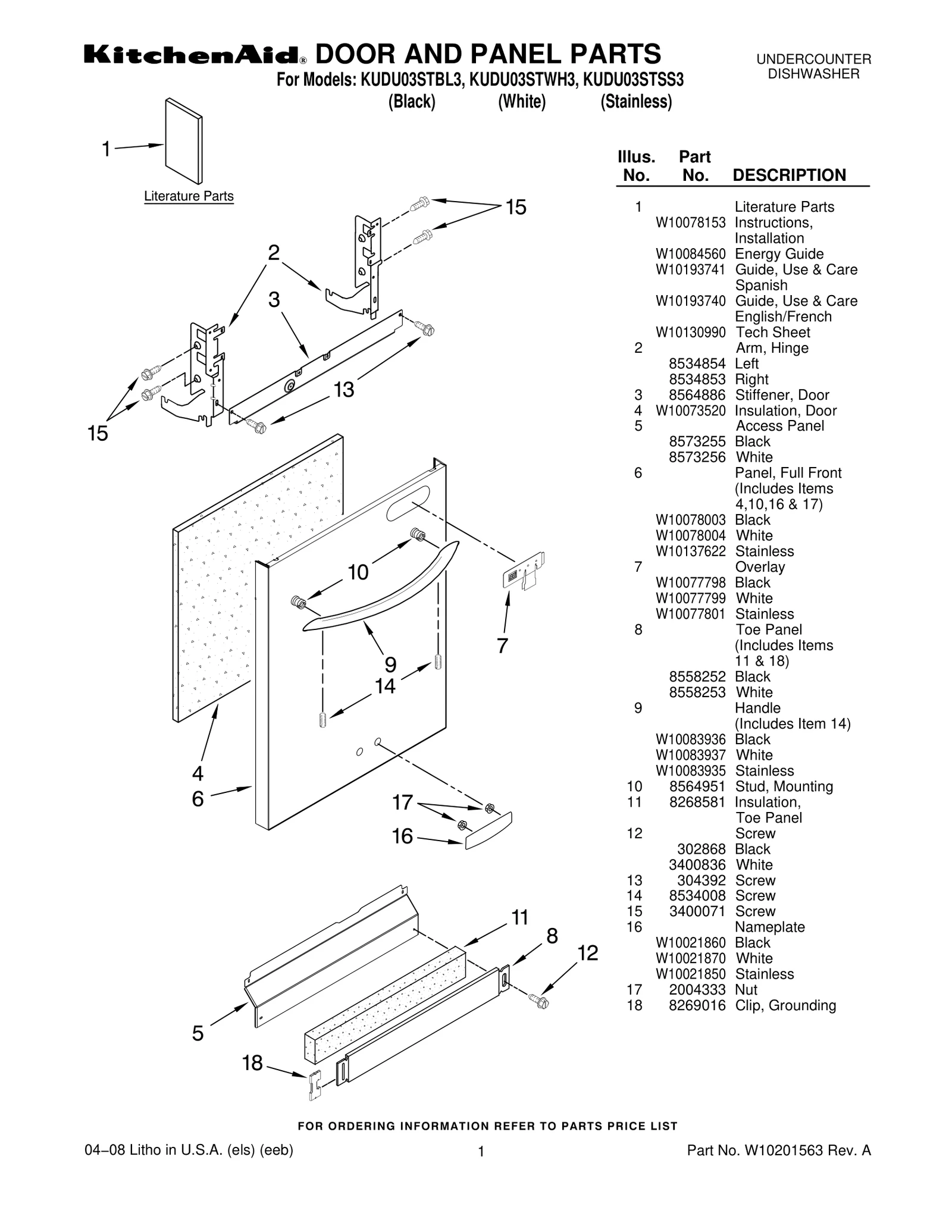DOOR AND PANEL PARTS