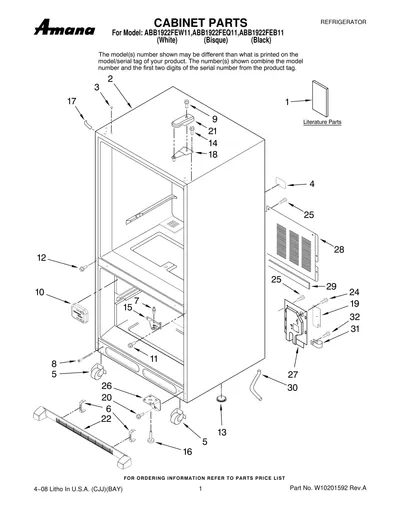 CABINET PARTS