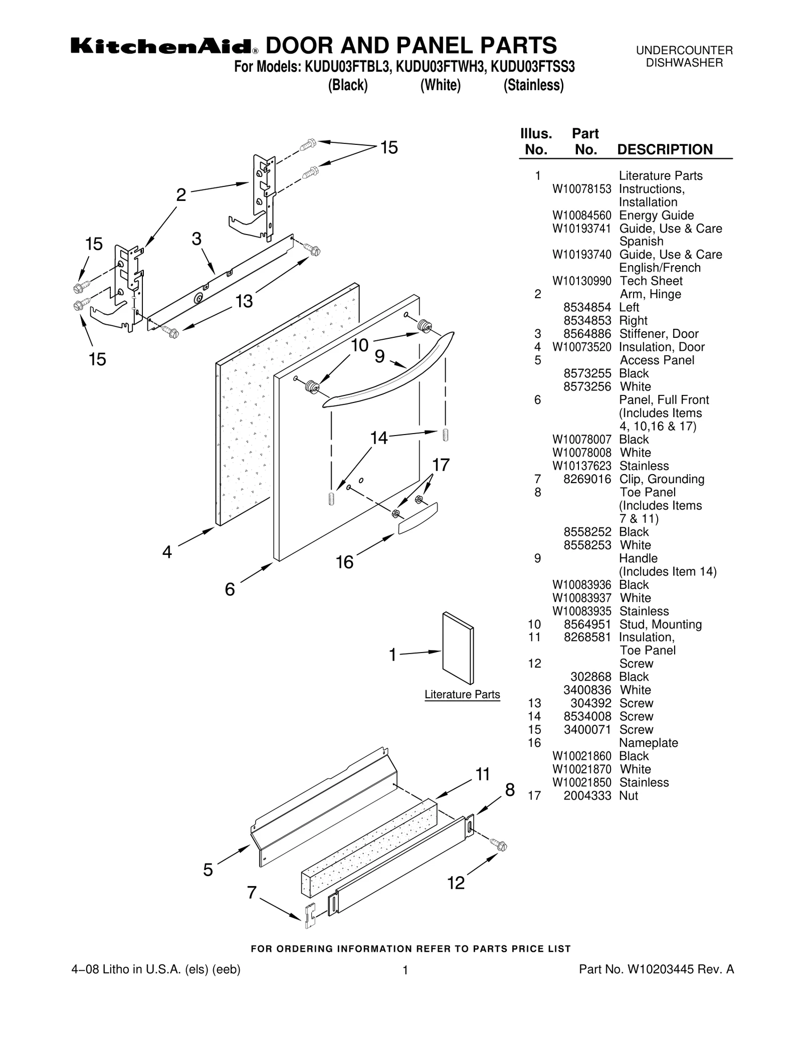 DOOR AND PANEL PARTS