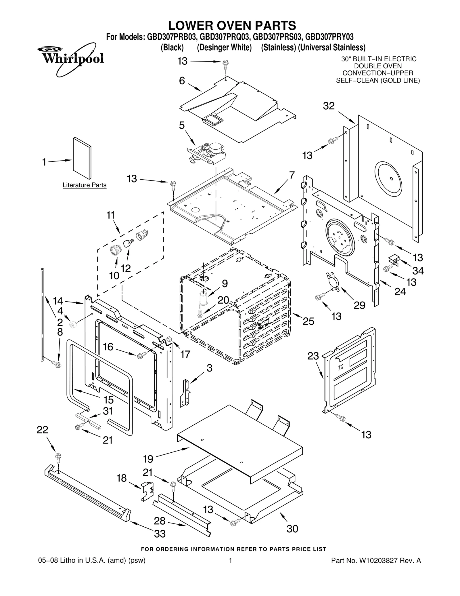 LOWER OVEN PARTS