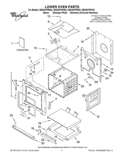 LOWER OVEN PARTS