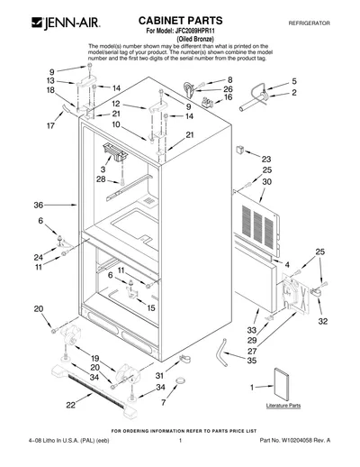CABINET PARTS