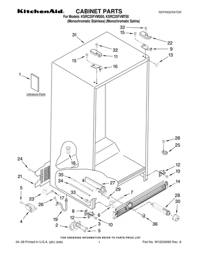 CABINET PARTS