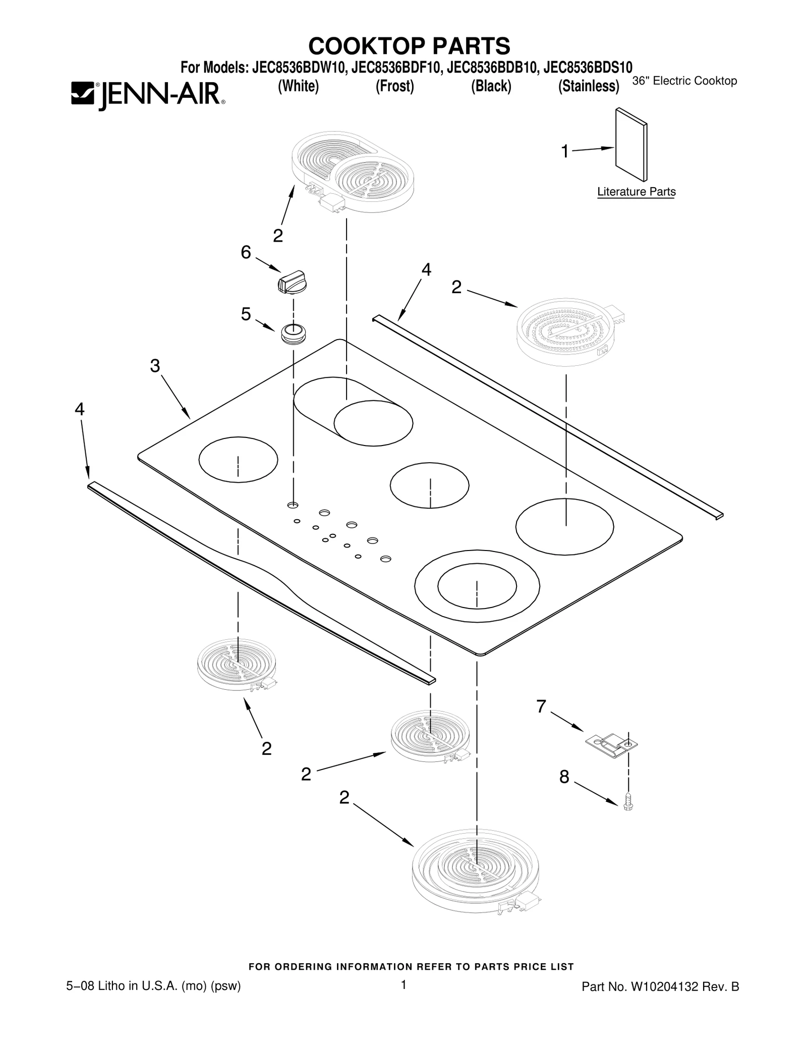 COOKTOP PARTS