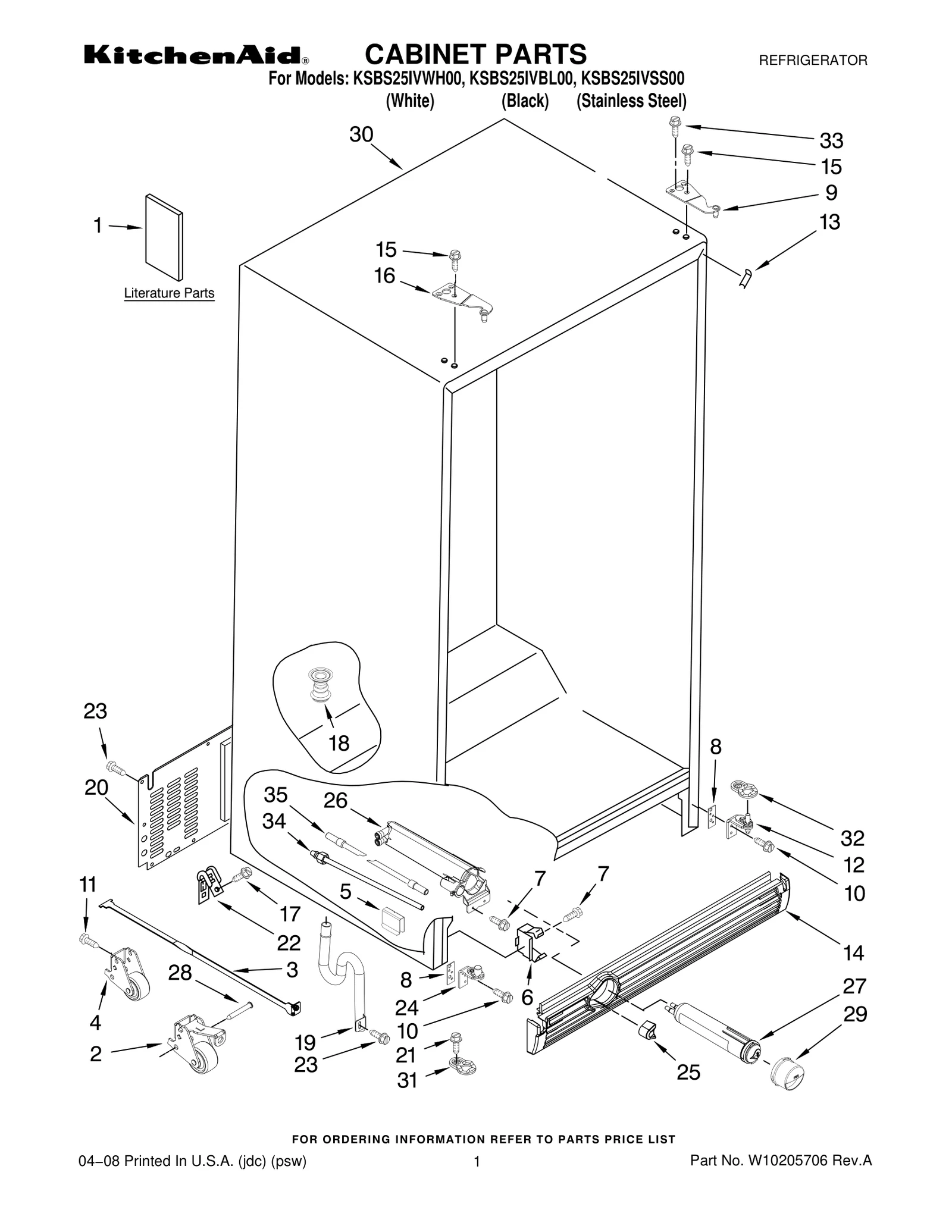 CABINET PARTS