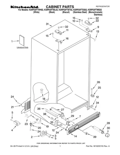 CABINET PARTS
