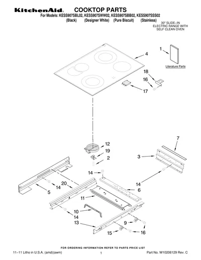 COOKTOP PARTS