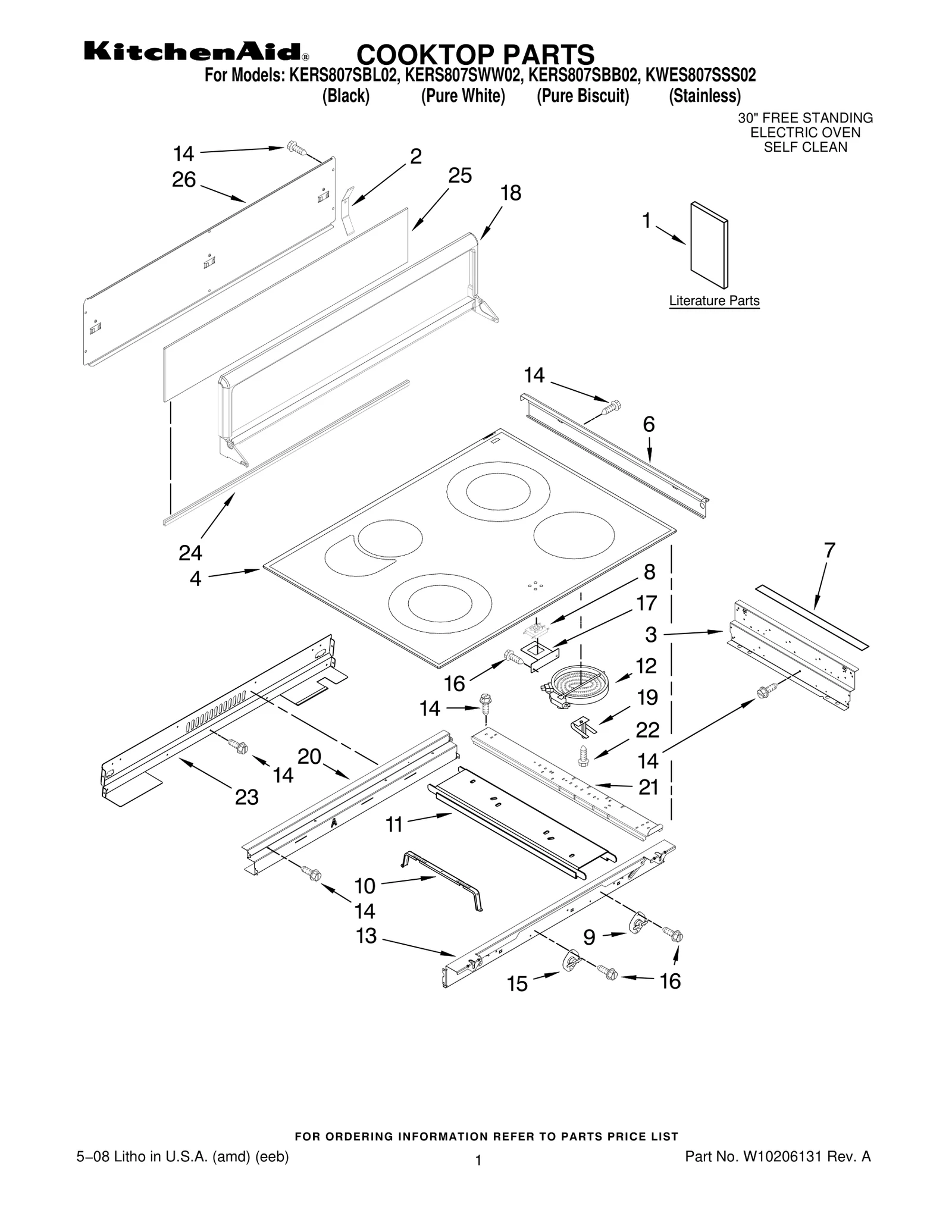COOKTOP PARTS