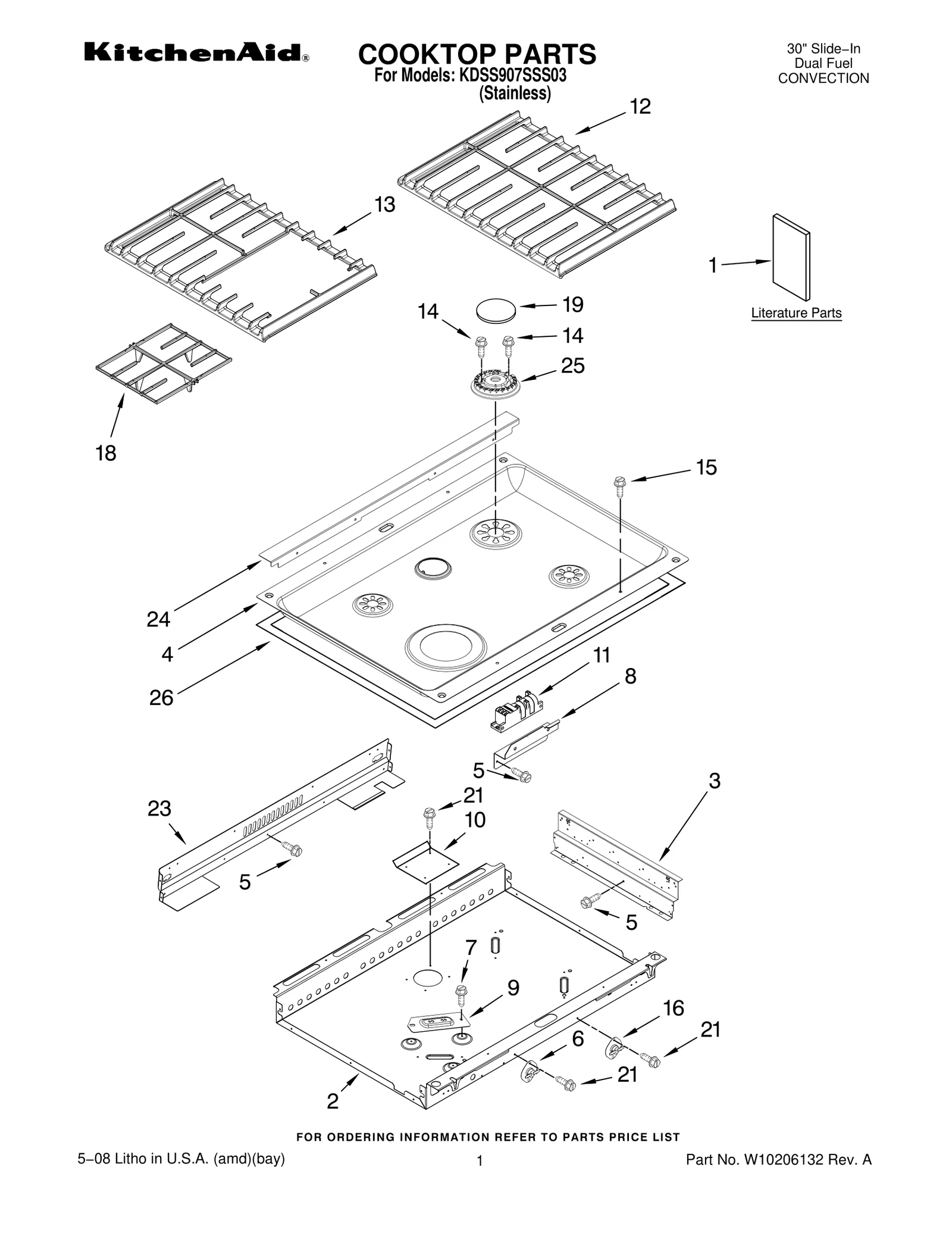 COOKTOP PARTS