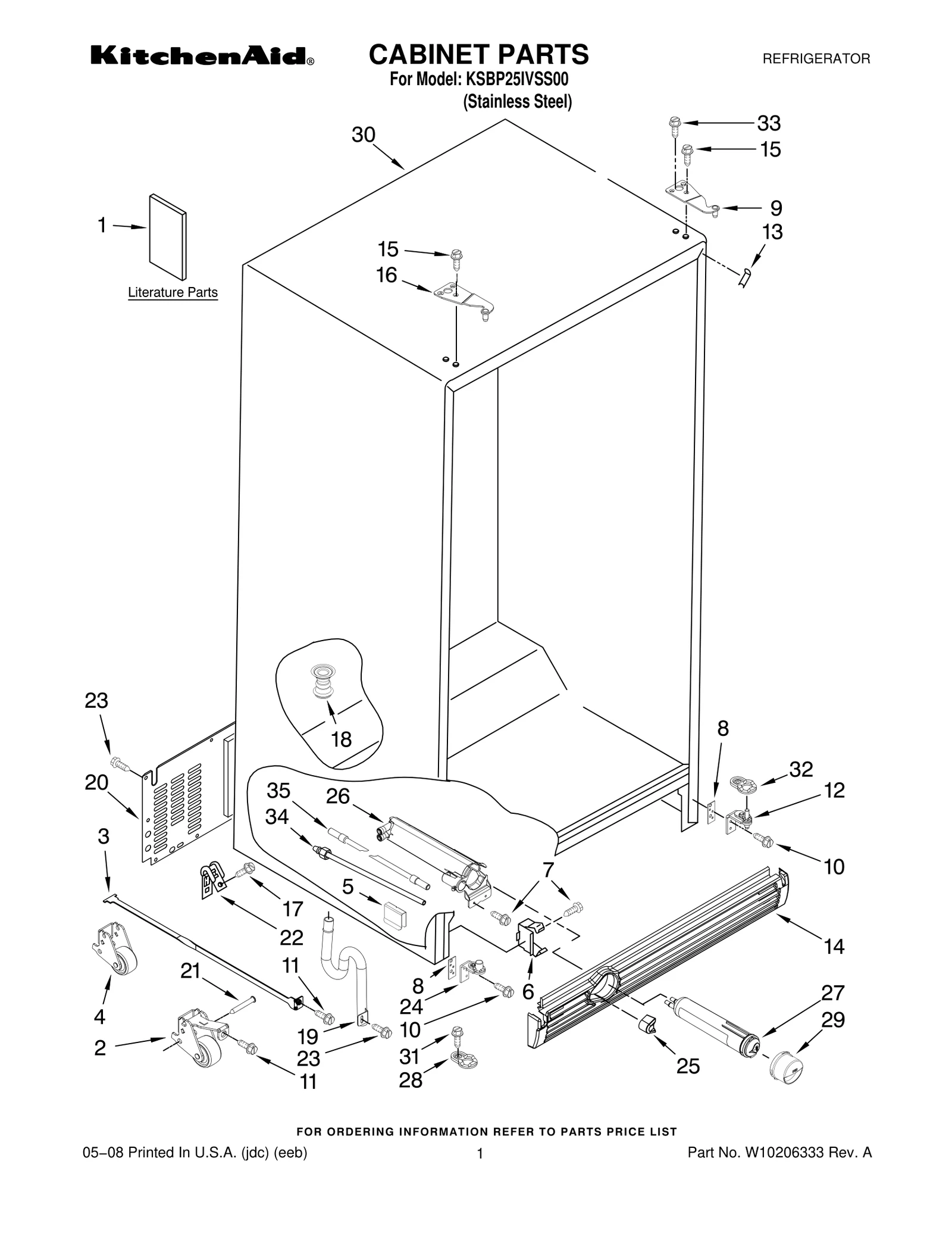 CABINET PARTS