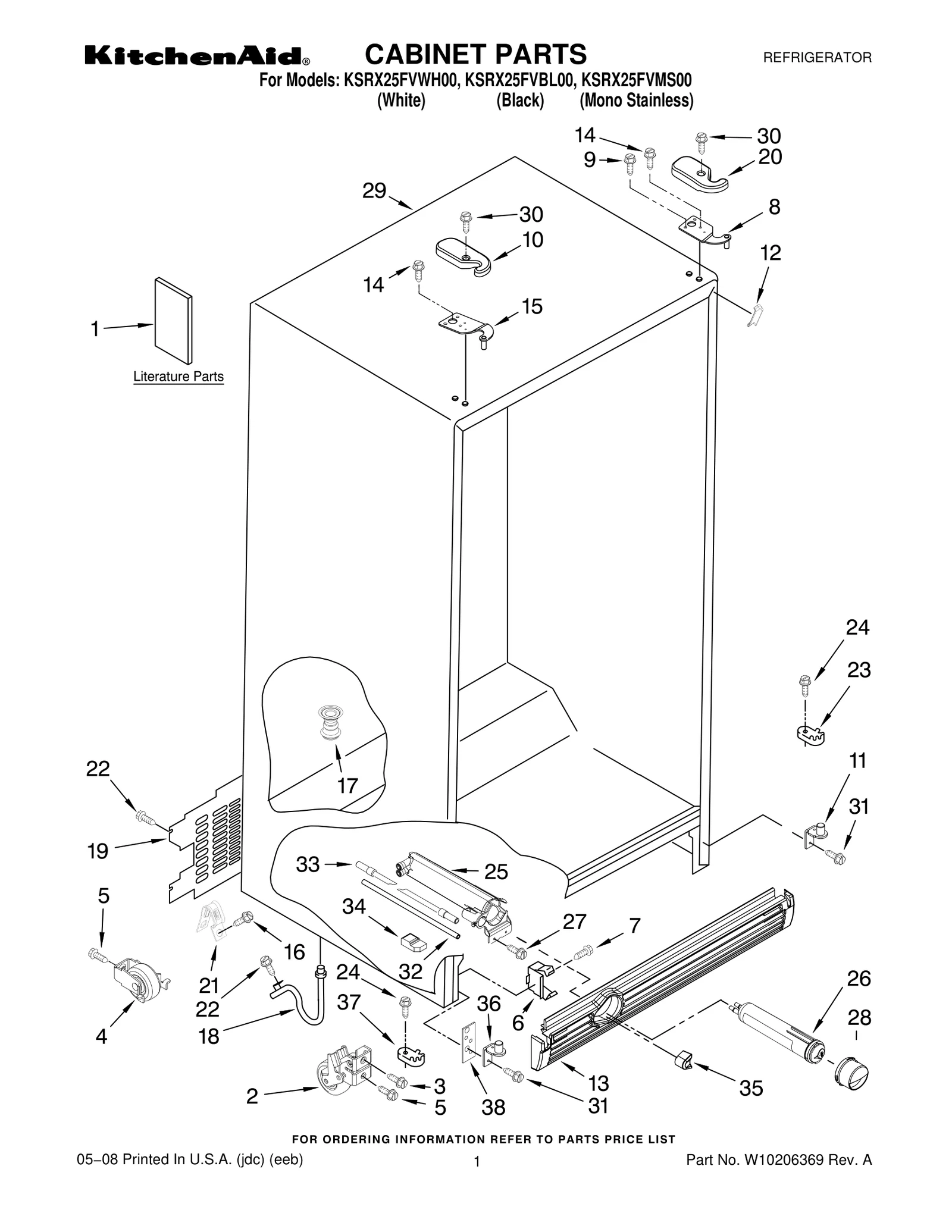 CABINET PARTS