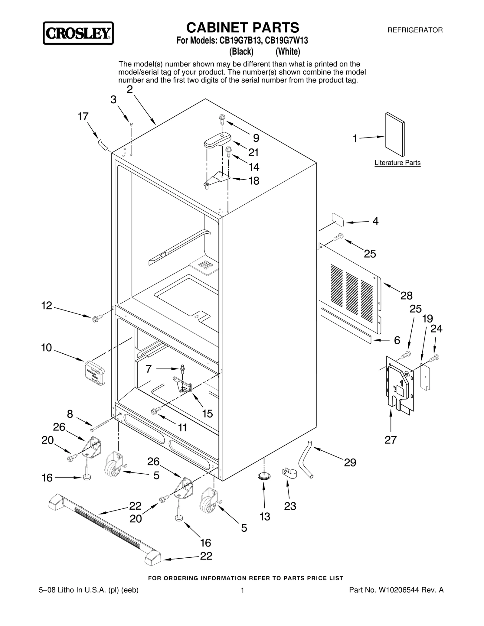 CABINET PARTS