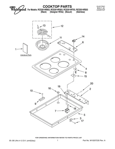 COOKTOP PARTS