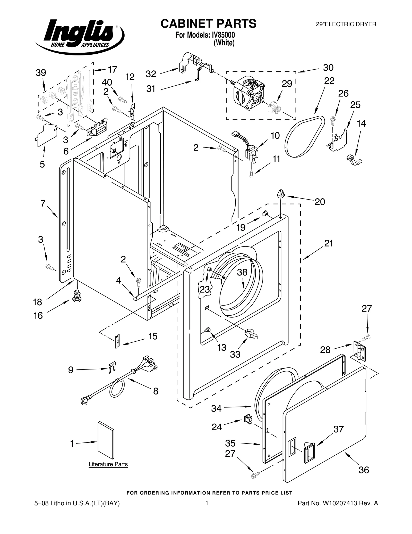 CABINET PARTS
