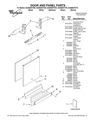 DOOR AND PANEL PARTS