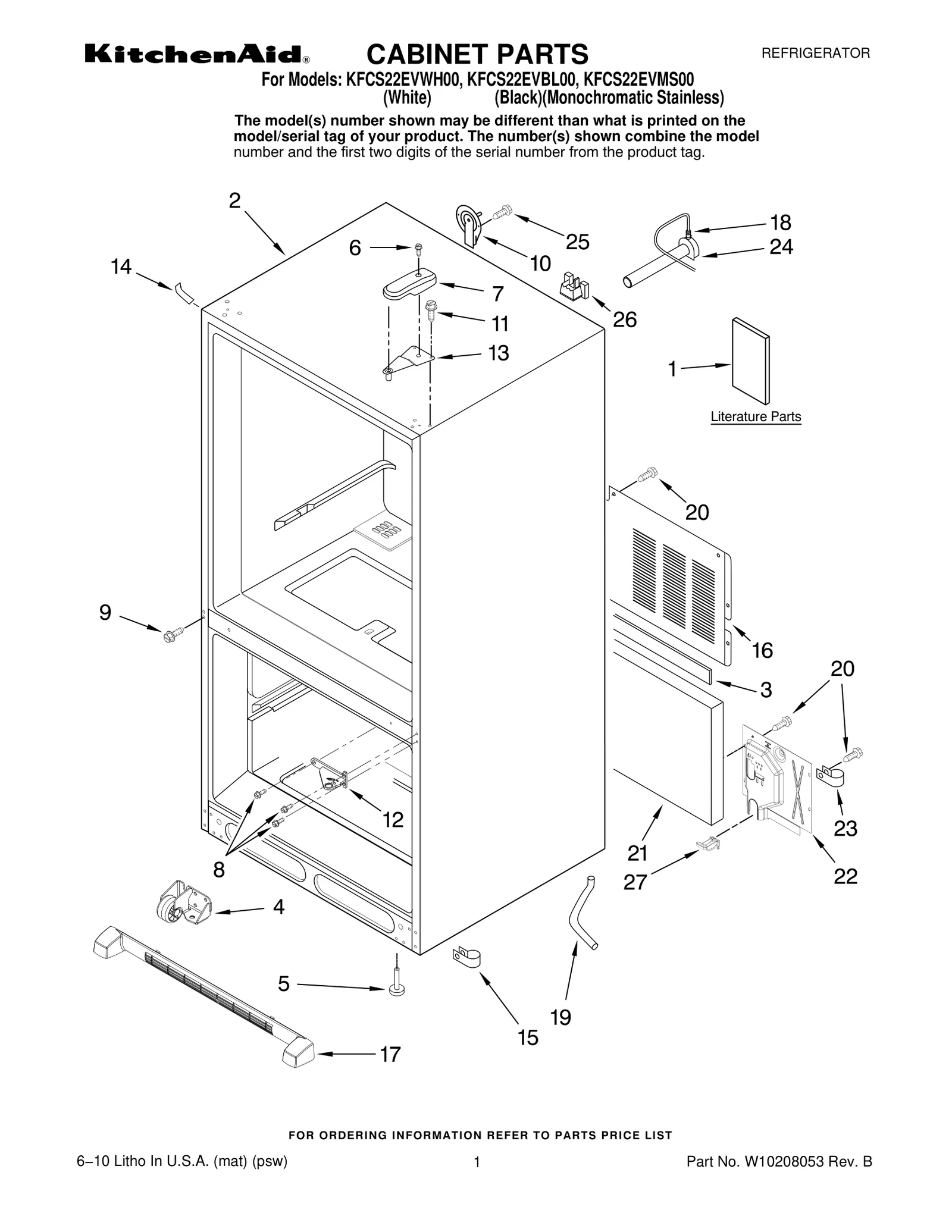 CABINET PARTS