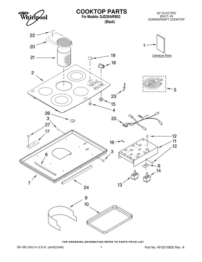 COOKTOP PARTS