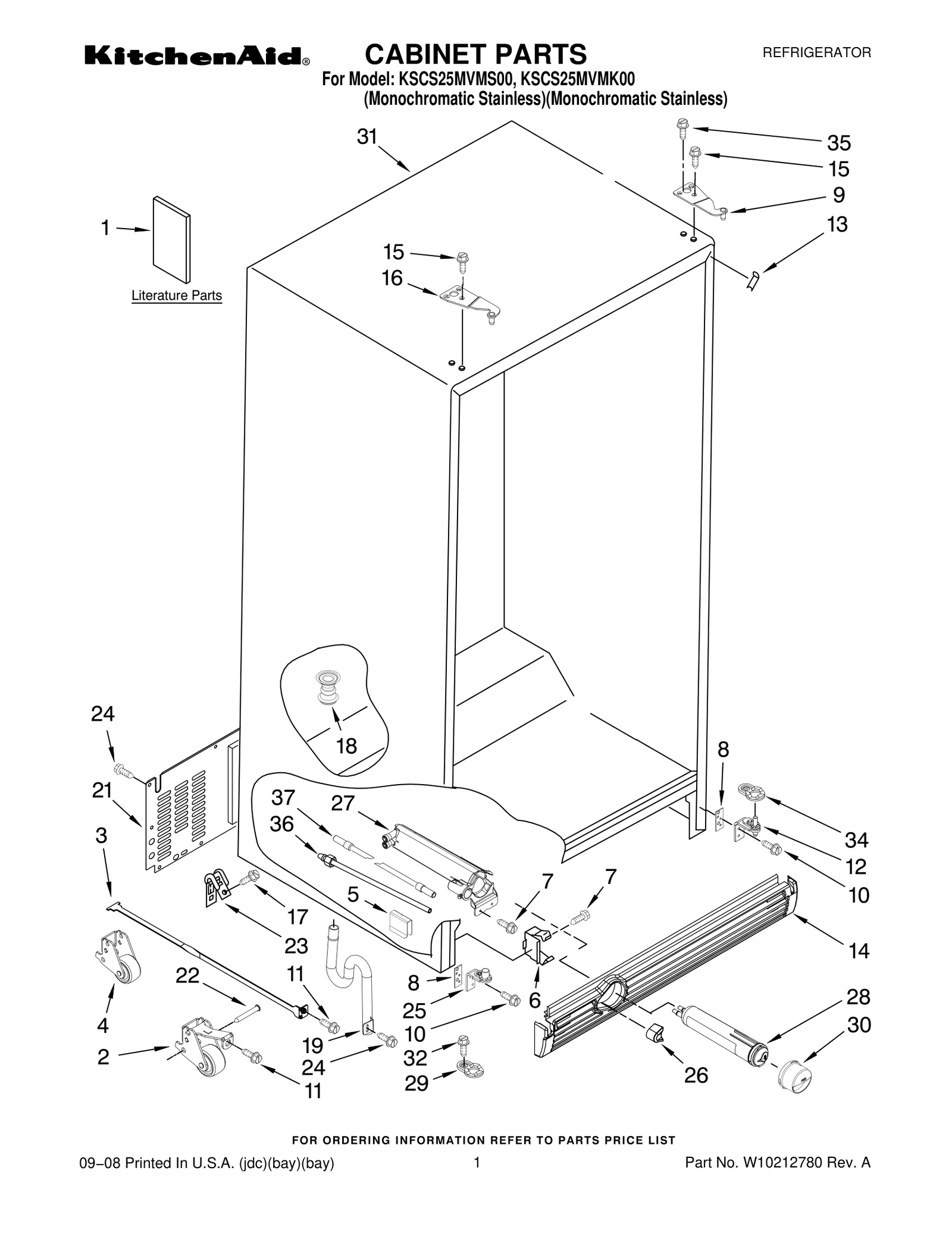 CABINET PARTS