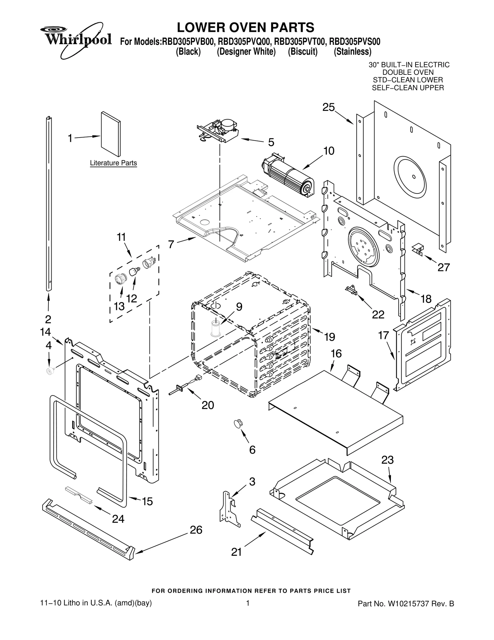 LOWER OVEN PARTS