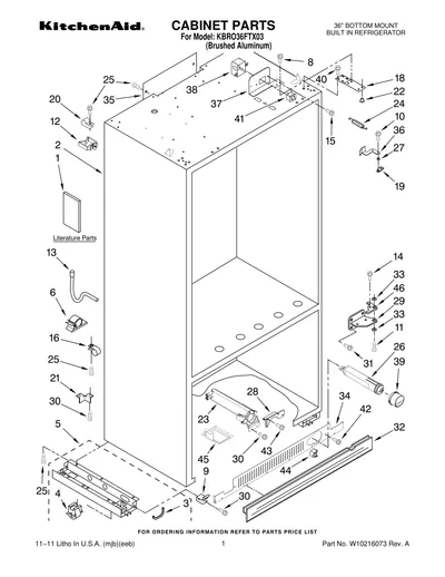 CABINET PARTS