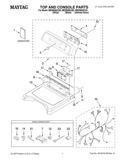 TOP AND CONSOLE PARTS