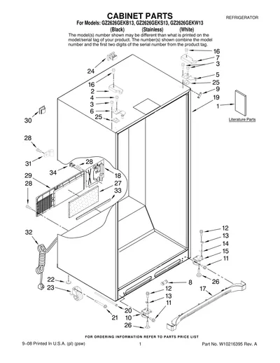 CABINET PARTS
