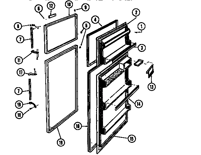 FOOD AND FREEZER DOORS