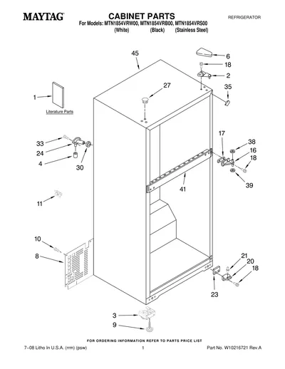 CABINET PARTS