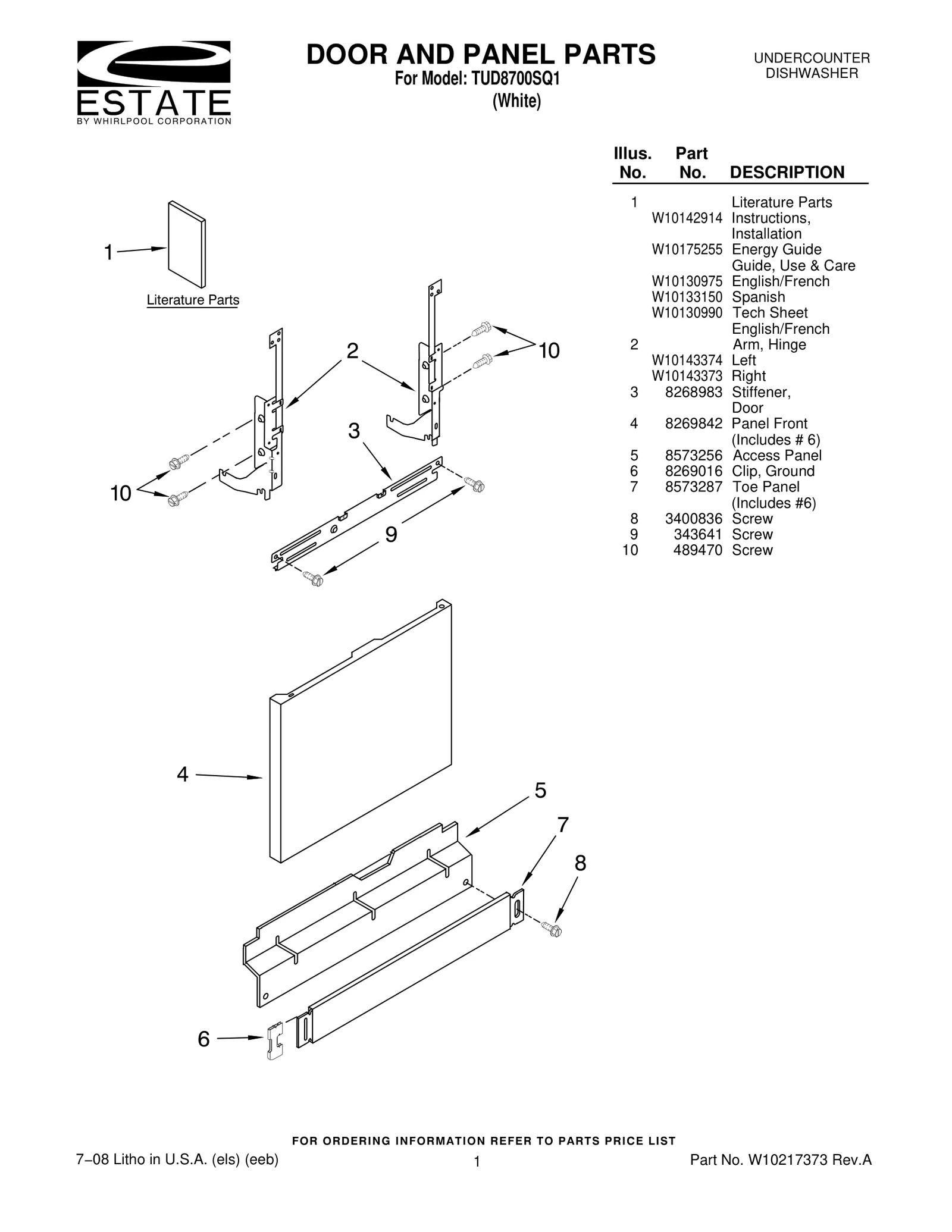 DOOR AND PANEL PARTS