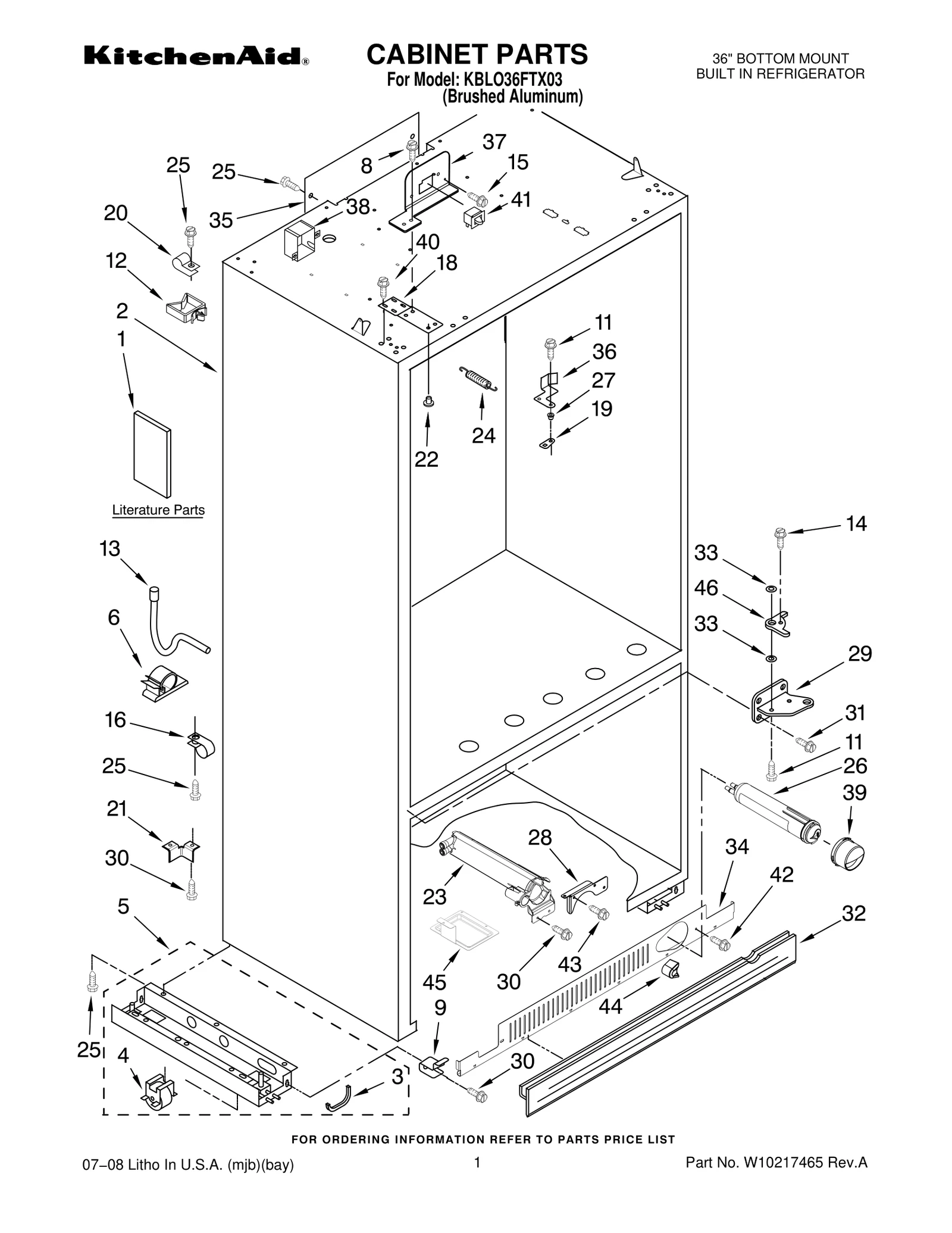 CABINET PARTS