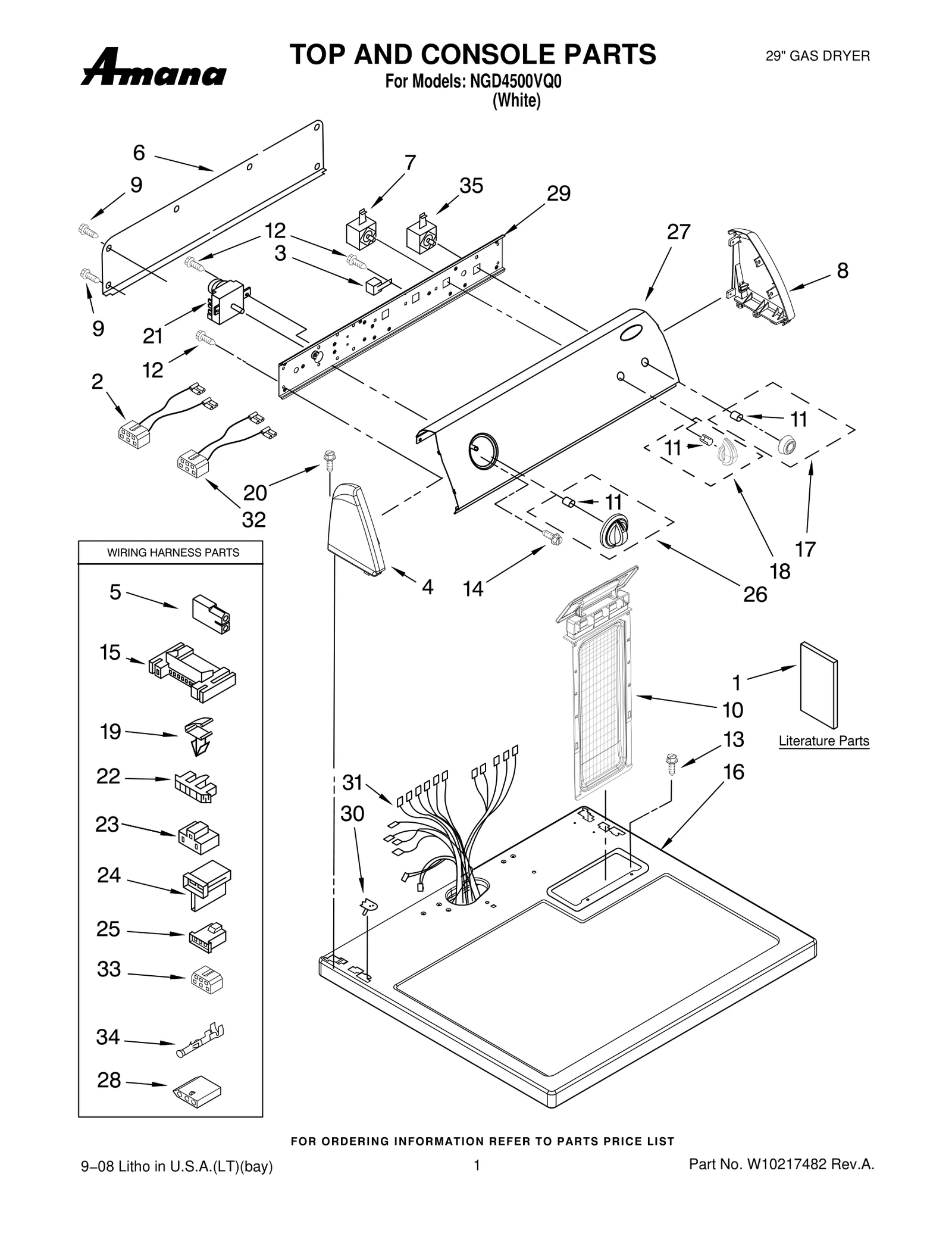 TOP AND CONSOLE PARTS
