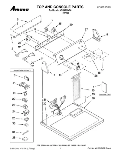 TOP AND CONSOLE PARTS