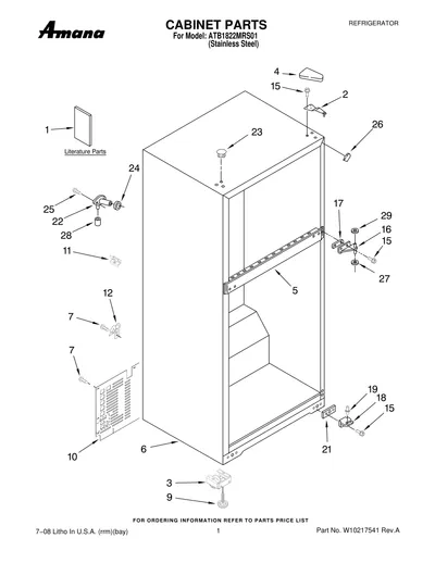 CABINET PARTS
