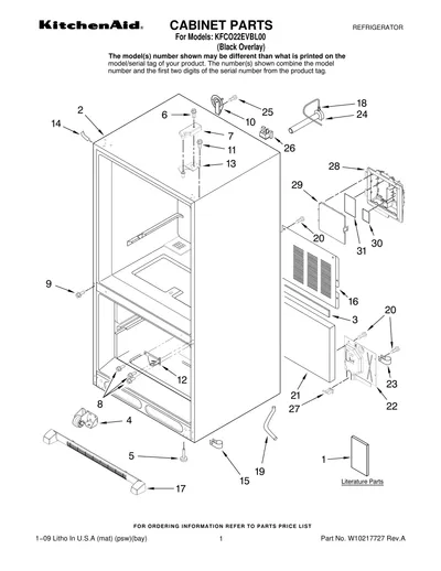 CABINET PARTS