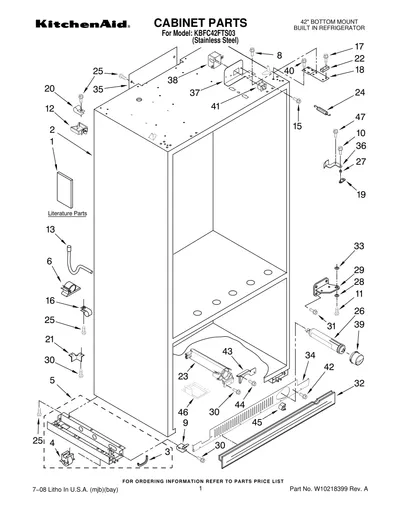 CABINET PARTS