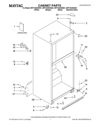 CABINET PARTS