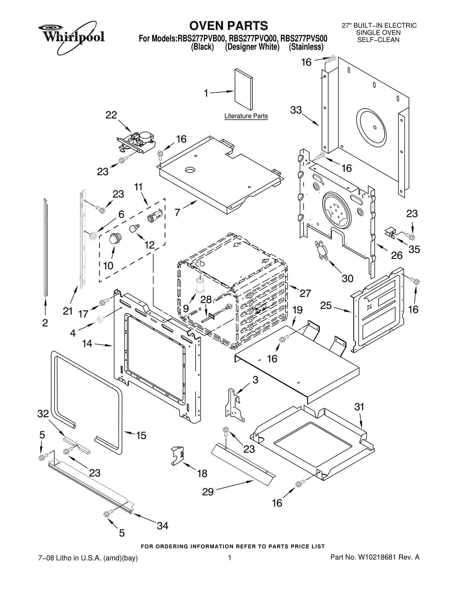 OVEN PARTS