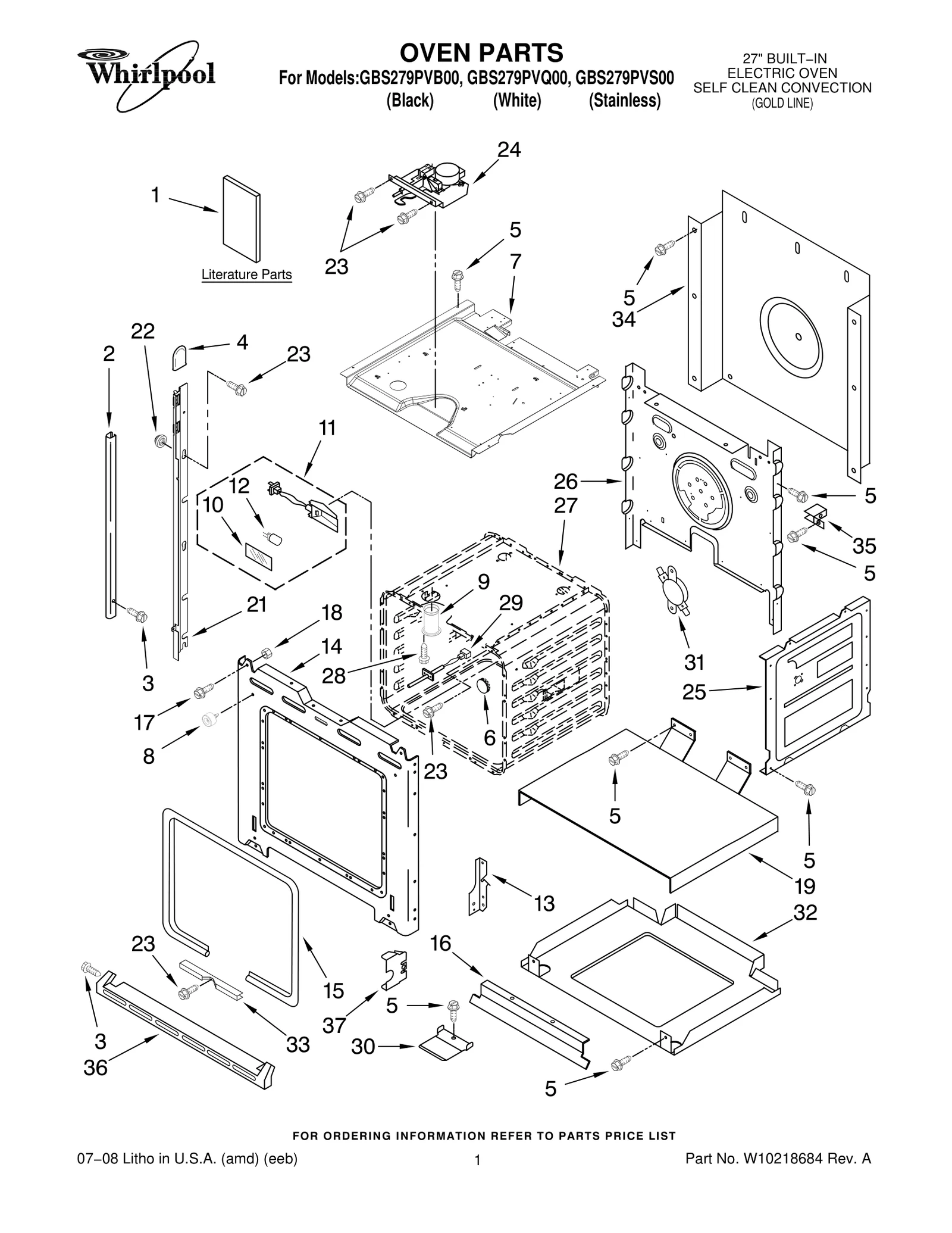OVEN PARTS