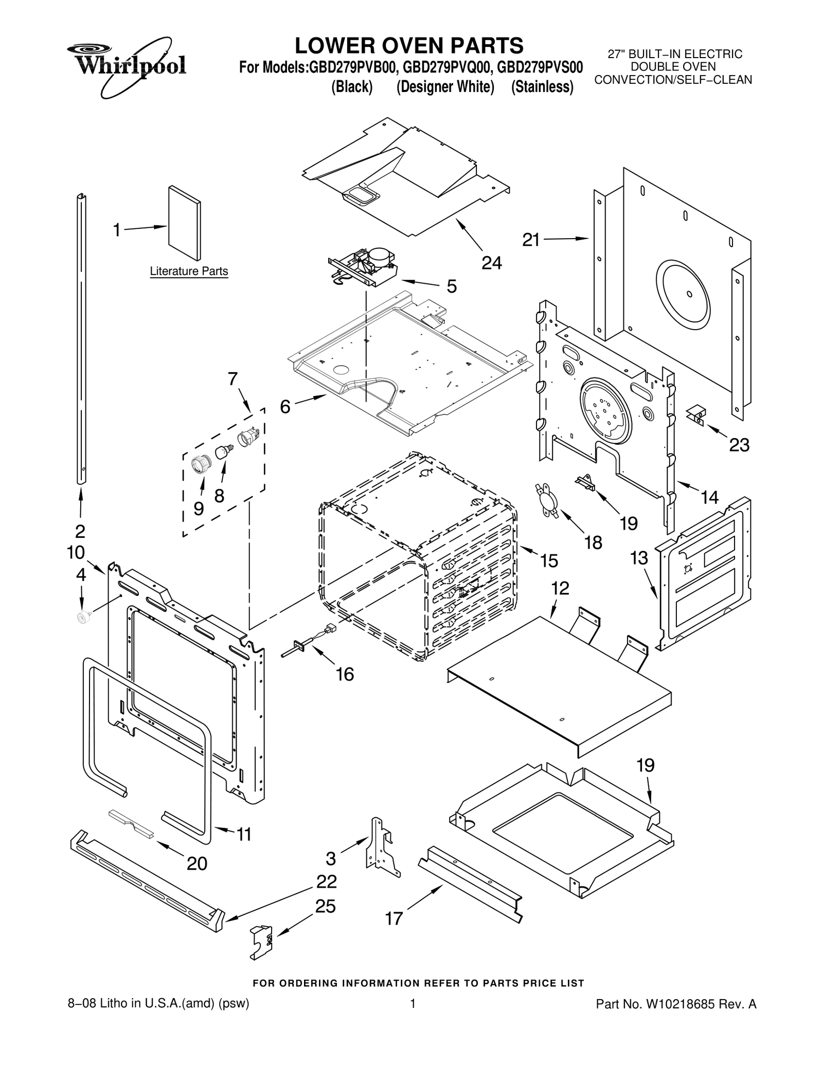 LOWER OVEN PARTS