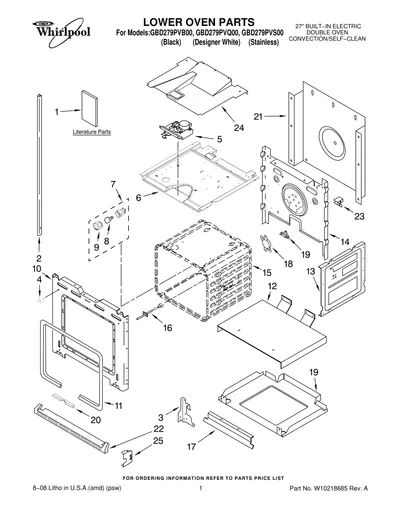 LOWER OVEN PARTS