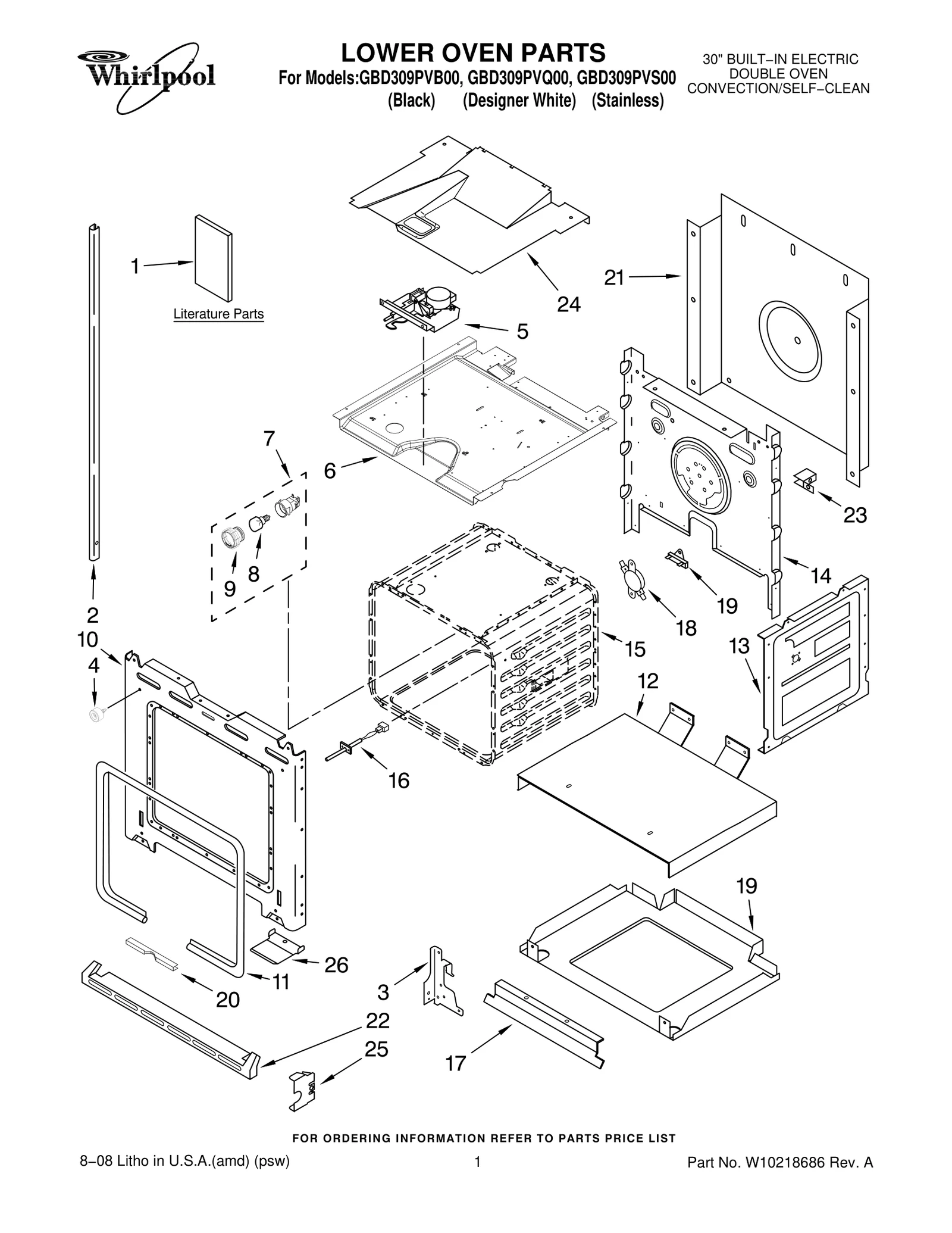LOWER OVEN PARTS